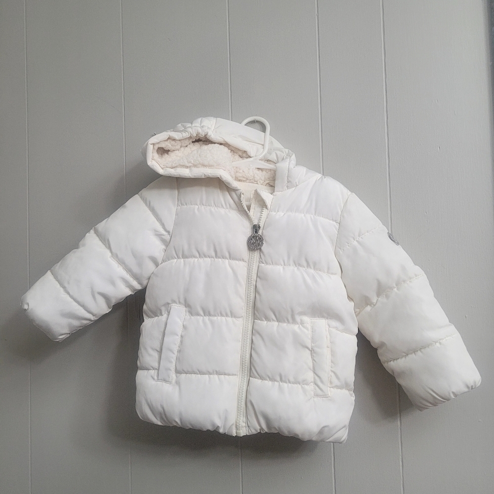Donna Karan Puffer Coat For Toddler,  Size 2T